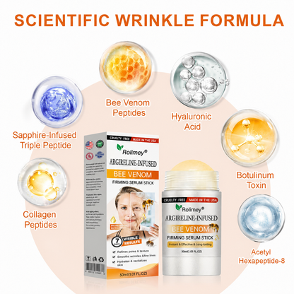 🥰Made and Shipped from the USA🇺🇸 Rolimey® Argireline-Infused Bee Venom Firming Serum Stick (⏳LAST DAY 70% OFF)✨