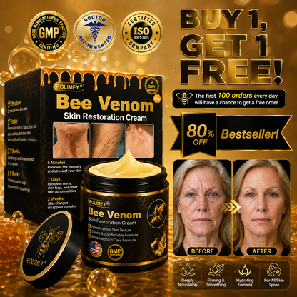 Rolimey® Bee venom Pro Comprehensive Cream —Tightening for Skin Types 🔥