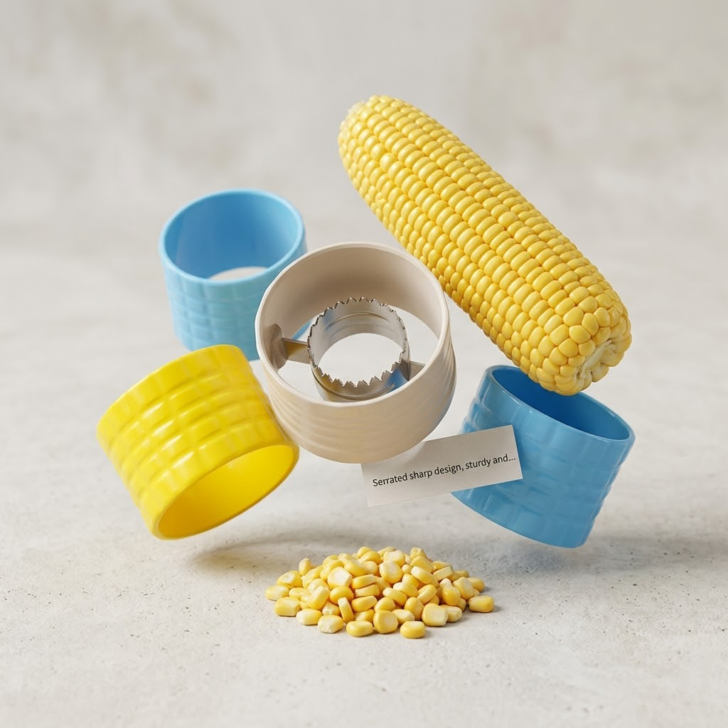 Noveliquecosh Stainless Steel Corn Stripper Tool, Corn Thresher Machine, Corn Kernel Remover, Cob Peeler, Vegetable Peeling Tools, Kitchen Gadgets & Accessories