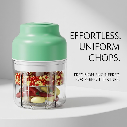 Noveliquecosh Ultimate Portable Wireless Garlic Press & Food Mincer - One-Touch Mini Electric Chopper for Garlic, Ginger, and Chili, BPA-Free Waterproof Baby Food Supplement Machine