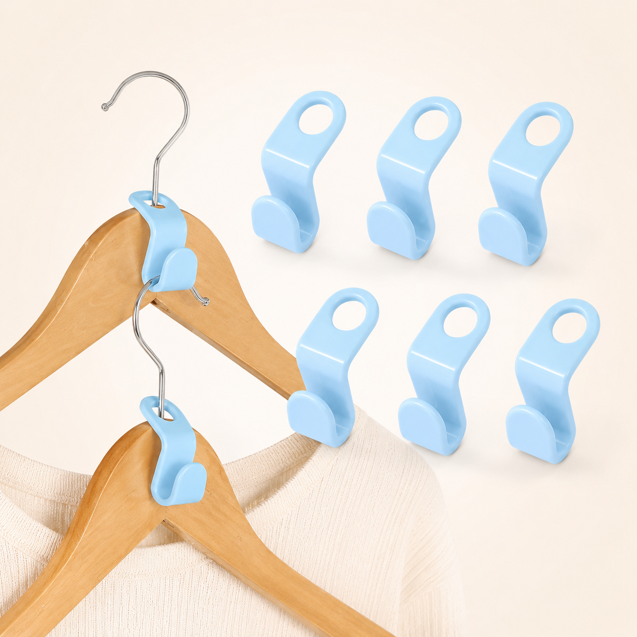 🔥 50% OFF TODAY! Space-Saving Hanger Hooks for Closets & Wardrobes