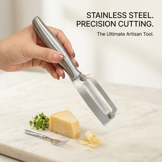 Noveliquecosh All-Steel Multi-Purpose Kitchen Peeler, Ultra-Sharp Stainless Steel Vegetable Peeler & Sugarcane Knife, Durable Metal Fruit Scraper Tool for Home & Commercial Use