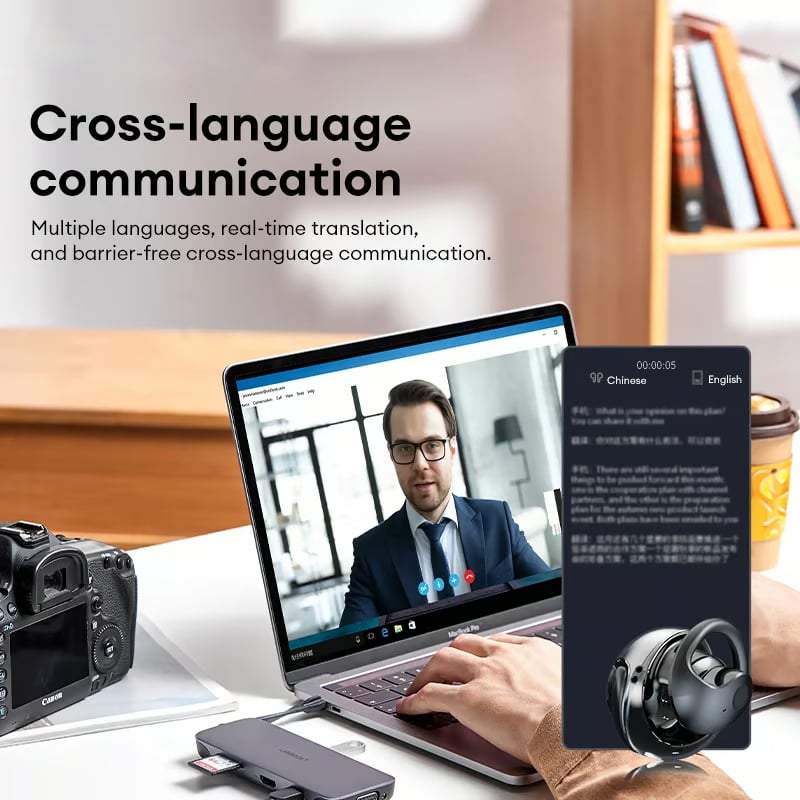 🏆LAST DAY SALE 49% OFF⏰Hot Sale  AI Translation T26  Pro MAX Wireless Bluetooth Translation Earbuds