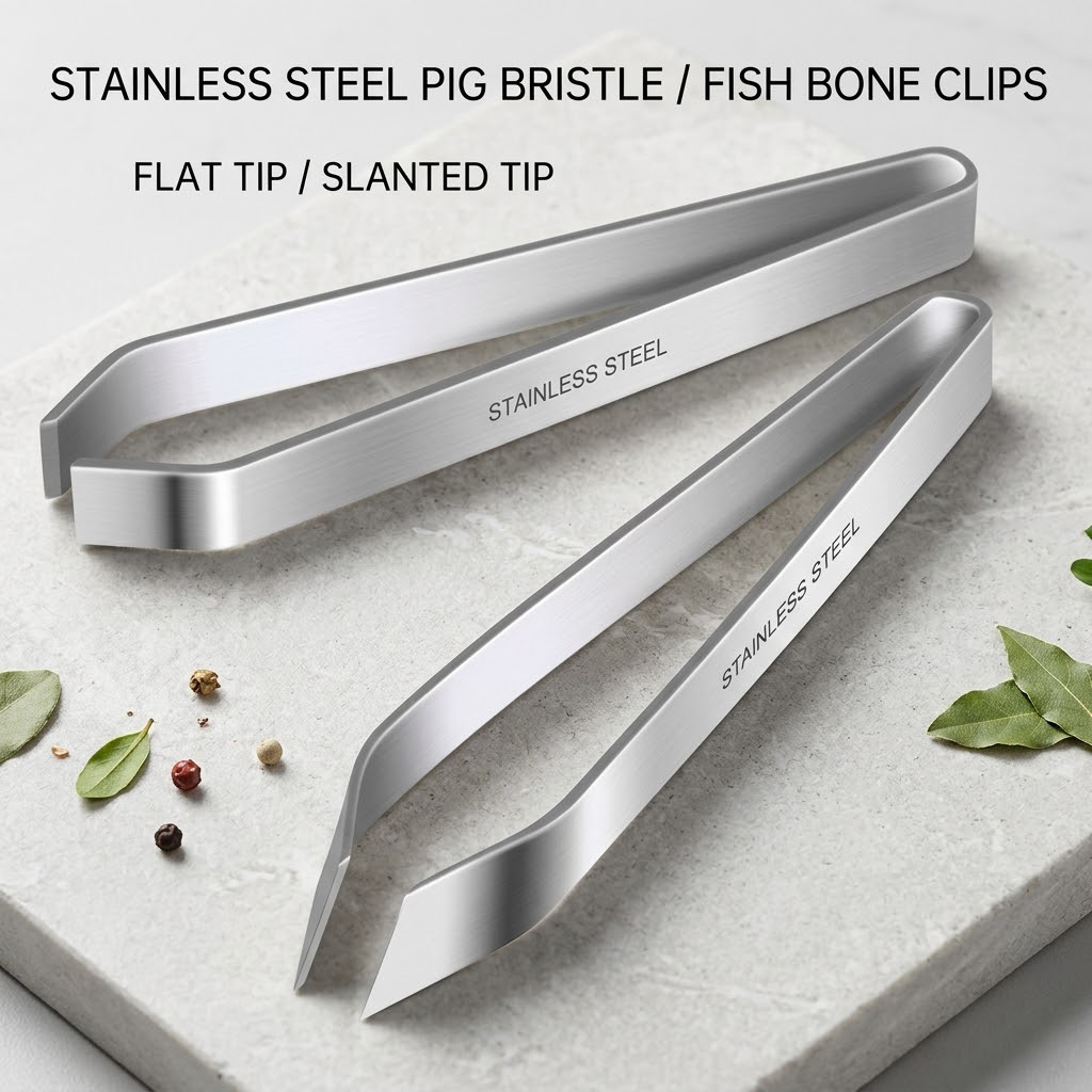 Noveliquecosh Stainless Steel Kitchen Tweezers, Multi-Functional Pig Hair Plucker, Precision Food Tongs for Removing Chicken/Duck Feathers & Fish Bones, Heavy Duty Poultry Dehairing Tool