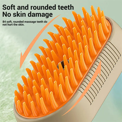 3 in 1 Pet Steam Brush | Rechargeable, Self-Cleaning, Deshedding & Massage Tool for Dogs & Cats-Final 3 Hours: 30%OFF 🔥