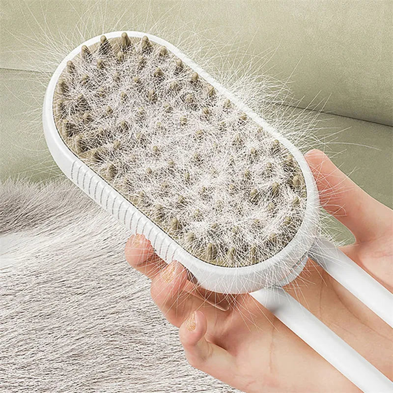 3 in 1 Pet Steam Brush | Rechargeable, Self-Cleaning, Deshedding & Massage Tool for Dogs & Cats-Final 3 Hours: 30%OFF 🔥